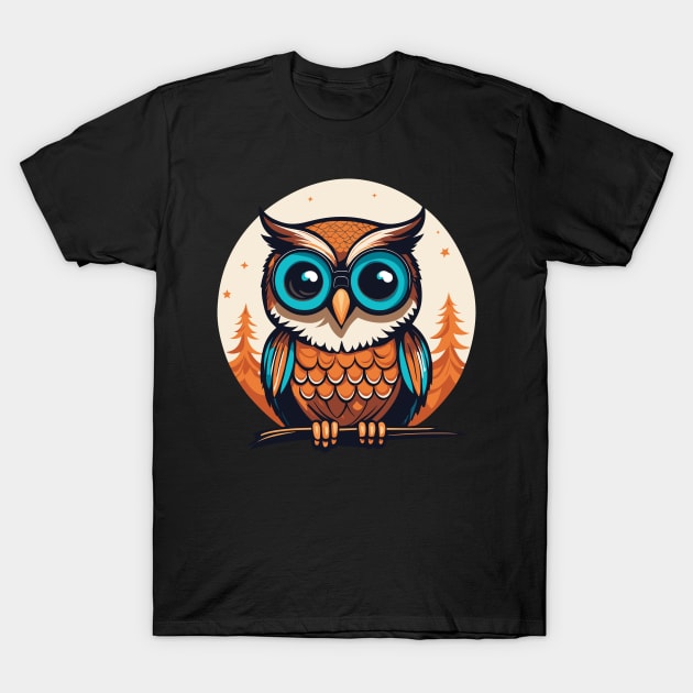 Owl Christmas Drawing T-Shirt by FluffigerSchuh